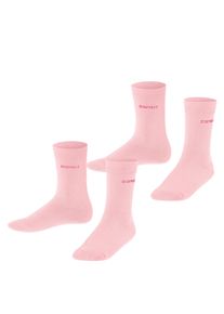 Socken Esprit "Foot Logo", M&auml;dchen, Gr. 31-34, orchid, Baumwollmischung, unifarben, normal, Socken Socken, kurz, verst&auml;rkt, hochwertig, uni