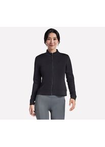 Trainingsjacke Skechers "Women's Jacket", Damen, Gr. S, bold schwarz, Obermaterial: 53% Viskose, 39% Polyester, 8% Elasthan, Jacken Trainingsjacke, f&uuml;r Sportmode und Fitness, mit flexibler Passform