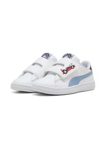 Sneaker Puma "SMASH 30 RACING CREW V PS", M&auml;dchen, Gr. 31, blau (Puma wei&szlig;, chambray blau), Synthetik, Schuhe Sneaker