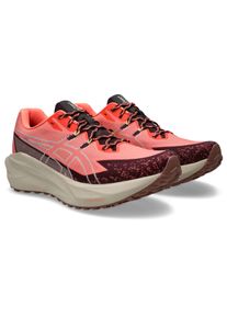 Trailrunningschuh asics "BLAZEBLAST", Herren, Gr. 44, rosa (sun coral, schwarz aubergine), Synthetik, Schuhe Trailrunningschuh, f&uuml;r mehr Grip; besonders leicht