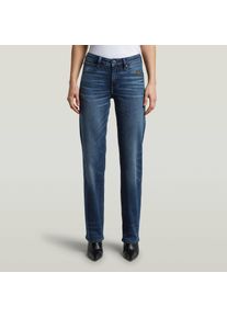 G-Star Raw 5-Pocket-Jeans G-STAR "G-Straight Wmn", Damen, Gr. 32, L&auml;nge 34, blau (antique vespa), Denim/Jeans, Obermaterial: 99% Baumwolle, 1% Elasthan, straight fit lang, Jeans 5-Pocket-Jeans, im Straight Fit