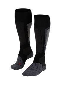 Kniestr&uuml;mpfe Falke "SK1 Comfort", Damen, Gr. 35-36, schwarz (schwarz, mix (3010)), Obermaterial: 44% Polypropylen PP. 24% Polyacryl PAN. 20% Wolle WO. 7% Polyamid PA. 5% Seide silk., Socken Kniestr&uuml;mpfe