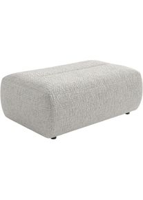 Sit & More Polsterhocker SIT & MORE "Scrabble", beige (ivory), B:113cm H:44cm T:75cm, 100% Polyester, Hocker, Polsterhocker, Modernes Design in verschiedenen Stoffarten