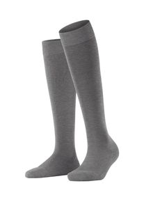 Kniestr&uuml;mpfe Falke "ClimaWool", Damen, Gr. 39-40, grau (light graumeliert (3216)), Obermaterial: 44% Polyamid PA. 28% Lyocell CLY. 28% Schurwolle WV., Socken Kniestr&uuml;mpfe