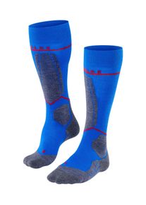 Kniestr&uuml;mpfe Falke "SK4 Advanced Compression Light", Herren, Gr. 46-48, blau (olympic (6940)), Obermaterial: 55% Schurwolle WV. 38% Polyamid PA. 5% Polypropylen PP. 2% Elasthan EL., Socken Kniestr&uuml;mpfe