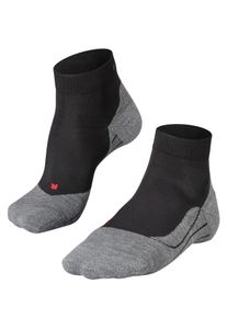 Kurzsocken Falke "RU4 Endurance Short", Herren, Gr. 42-43, schwarz (schwarz, mix (3010)), Obermaterial: 45% Polypropylen PP. 35% Baumwolle CO. 20% Polyamid PA., Socken Kurzsocken