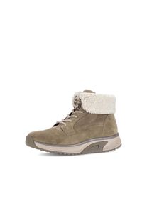 Schn&uuml;rboots ROLLINGSOFT, Damen, Gr. 37, beige, Veloursleder, Schuhe Schn&uuml;rboots, Herbstboots, High Top-Sneaker mit herausnehmbarer Innensohle