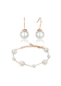 Schmuckset ISABELLA FORD "IS011R", rosa (ros&eacute;gold), Schmuck_Sets, Damen, 155mm, Edelstahl, Schmuckset, 155 mm