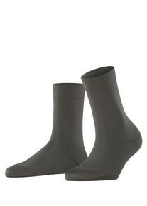 Socken Falke "Cotton Touch", Damen, Gr. 39-42, gr&uuml;n (military (7826)), Obermaterial: 62% Baumwolle CO. 33% Polyamid PA. 5% Elasthan EL., glatt, Socken Socken
