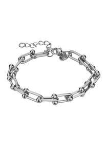 Armband MARC LAUDER "MBA14SS", silber, Armb&auml;nder, Damen, 15cm&ndash;18,5cm, Edelstahl, Armband