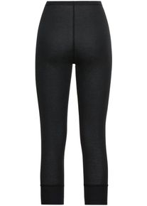 Thermounterhose Odlo "BL BOTTOM 3/4-ACTIVE WARM", Damen, Gr. S, schwarz, Obermaterial: 100% Polyester, Unterhosen Thermounterhose, sportlicher Stil, atmungsaktives Material, w&auml;rmeisolierend