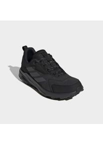Wanderschuh adidas terrex "ANYLANDER, LEDER", Herren, Gr. 47, core schwarz, grau five, carbon, Leder, Schuhe Wanderschuh, aus Leder