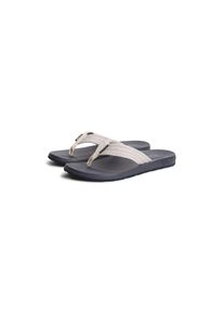 Tommy Hilfiger Zehentrenner &raquo;MOLDED PADDED HILFIGER B SANDAL&laquo; Strandschuh, Sommerschuh, Poolslide mit Kontrastbesatz grau, Gr&ouml;&szlig;e 41