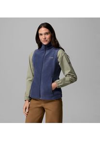Fleeceweste Columbia "Benton Springs Vest", Damen, Gr. L (42/44), blau (nocturnal), Fleece, Obermaterial: 100% Polyester, Westen Fleeceweste, atmungsaktives Material, schnell trocknend, wasserabweisend