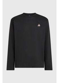 O`Neill Langarmshirt O'NEILL "FWC'Play L/SLV T-SHIRT", Herren, Gr. L, schwarz (schwarz out), Obermaterial: 100% Baumwolle, Shirts Langarmshirt, aus Baumwolle, in den Gr&ouml;&szlig;en S bis XXL
