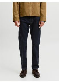 Jack & Jones Slim-fit-Jeans JACK & JONES "JJICLARK JJEVAN AM 795 NOOS", Herren, Gr. 31, L&auml;nge 34, blau (blau denim pack:raw), Denim/Jeans, Obermaterial: 94% Baumwolle, 4% Elastomultiester, 2% Elasthan, clean, slim fit normal, Jeans Slim-fit-Jeans, Baumwollmischung, slim fit