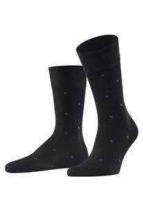 Socken Falke "Dot", Herren, Gr. 39-42, schwarz (russ (3040)), Obermaterial: 88% Baumwolle CO. 12% Polyamid PA., glatt, Socken Socken