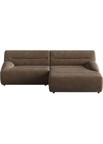 Sit & More Ecksofa SIT & MORE "Scrabble", braun, B:260cm H:80cm T:162cm, 100% Polyester, Sofas, Ecksofa, Modernes Design in verschiedenen Stoffarten