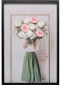 Leinwandbild KARE DESIGN "Flower Bouquet 64x94cm", gr&uuml;n (farbe bild(er): gr&uuml;n), B:63,6cm H:93,6cm T:4,5cm, Polyester, Bilder, Leinwandbild