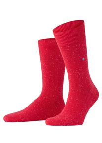Socken Burlington "Pixel Pop", Herren, Gr. 40-46, rot (lipstick (8000)), Obermaterial: 81% Baumwolle CO. 15% Polyamid PA. 4% Polyester PES., strukturiert, Socken Socken