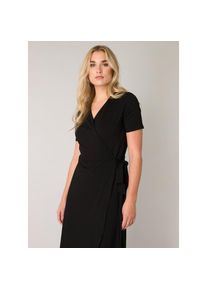 Base Level Wickelkleid &raquo;Yvie&laquo; In bequemer, elastischer Qualit&auml;t schwarz, Gr&ouml;&szlig;e 48