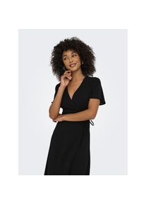 Only Wickelkleid &raquo;ONLCALI LIFE S/S WRAP DRESS WVN NOOS&laquo; Kunstfaser, regular fit, V-Ausschnitt