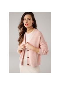 Laura Scott Strickjacke aus Grobstrick, perfekt f&uuml;r den &Uuml;bergang rosa, Gr&ouml;&szlig;e 32/34 (XS)