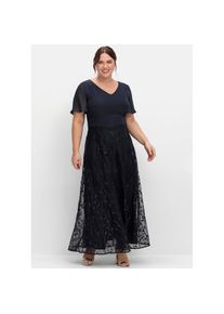 sheego Abendkleid &raquo;Abendkleid&laquo; blau, Gr&ouml;&szlig;e 58