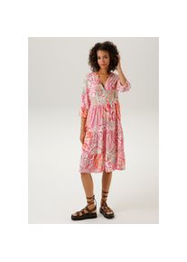 Aniston CASUAL Blusenkleid mit gro&szlig;fl&auml;chigem Paisley-Druck bunt, Gr&ouml;&szlig;e 44