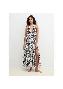 Marc O'Polo Marc O'Polo Neckholderkleid mit Allover-Print schwarz-wei&szlig;, Gr&ouml;&szlig;e XL (46)