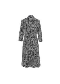 GOLDNER Sommerkleid &raquo;Blusenkleid mit Hemdkragen&laquo; Eingrifftaschen Taillenabtrennung schwarz, Gr&ouml;&szlig;e 40
