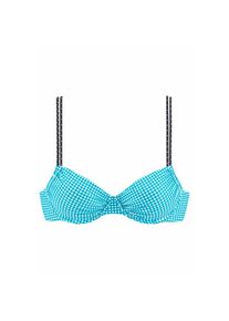 Buffalo B&uuml;gel-Bikini-Top &raquo;Florida&laquo; verstellbare Doppeltr&auml;ger, seitlich zu raffen, Mix-Kini blau, Gr&ouml;&szlig;e 38