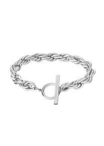 Armband ISABELLA FORD "FB018S", silber, Armb&auml;nder, Damen, 17cm, Edelstahl, Armband