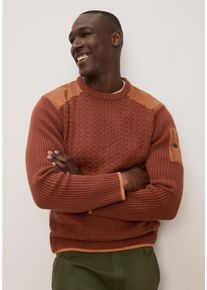 Strickpullover Kangaroos, Herren, Gr. L, braun (rostrot), Strick, Obermaterial: 60% Polyacryl, 40% Baumwolle, regular fit normal, Rundhals, Rippb&uuml;ndchen, Pullover Strickpullover, mit Rundhalsausschnitt, in normaler L&auml;nge, Regular Fit
