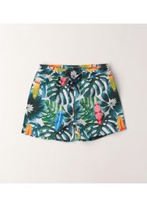 Badehose sarabanda "BABY BOY ACCESSORIES", Jungen, Gr. 3A, EURO-Gr&ouml;&szlig;en, bunt (wei&szlig;, multicolour print), Polyester, Badehosen Badehose