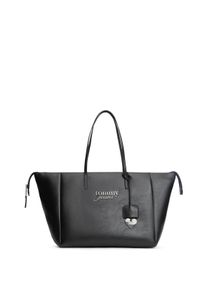 Tragetasche Tommy Jeans "TJW BOLD TOTE", Damen, Gr. B/H/T: 55cm x 29cm x 19cm, schwarz, Lederimitat, Taschen Tragetasche, Damen Handtasche, Umh&auml;ngetasche mit Logoschriftzug