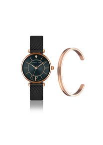 Quarzuhr ISABELLA FORD "SFB8-3", schwarz, Armbanduhren, Damen, Quarzuhr