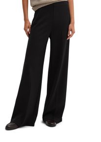 Marc O'Polo Jerseyhose MARC O'POLO, Damen, Gr. 42, N-Gr, schwarz, Jersey, Obermaterial: 70% Viskose, 25% Polyamid, 5% Elasthan, unifarben, weit lang, Hosen Jerseyhose, aus Viskosemix, Wide Fit