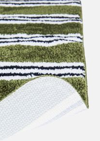 Tuftad badrumsmatta med r&auml;nder - gr&ouml;n - storlek 1 (Matta f&ouml;r golvst&aring;ende WC 45/50cm) - bonprix