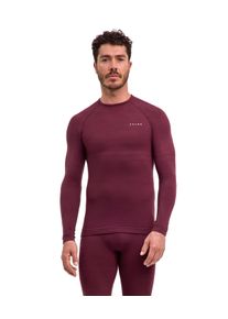 Langarmshirt Falke "Thermozone Backpack-Ready", Herren, Gr. M, rot (barolo (8526)), Obermaterial: 56% Schurwolle WV. 40% Polyamid Polyam.recyc. 4% Elasthan EL., Shirts Langarmshirt