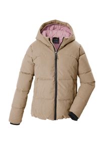 Steppjacke Killtec "KOW 169 GRLS QLTD JCKT", M&auml;dchen, Gr. 128, beige, Obermaterial: 100% Polyester.Futter: 100% Polyester.F&uuml;llung: 100% Polyester, Jacken Steppjacke, Wasserabweisend, winddicht, Teflon EcoElite&trade; impr&auml;gniert