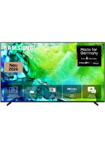 Samsung QLED-Fernseher "GQ75QN80HAU", Energieeffizienz: E, titanschwarz, 75 &Prime;, Fernseher, Real QLED Mini-LEDs, Motion Xcelerator 144 Hz, Gaming Hub, Dolby Atmos, QLED-Fernseher
