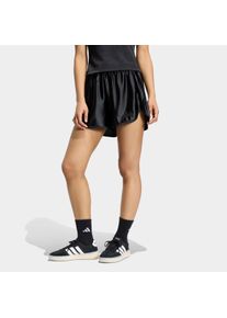 Shorts adidas Sportswear "SEASONAL ESSENTIALS SATIN", Damen, Gr. XL, N-Gr, schwarz, normal, gr., Obermaterial: 97% Polyester, 3% Elasthan, Hosen Shorts, f&uuml;r Erwachsene, ohne Verschluss, aus Polyester und Elasthan