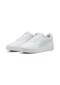 Sneaker Puma "COURT LALLY JR", M&auml;dchen, Gr. 39, wei&szlig; (Puma wei&szlig;, sea glass), Synthetik, Schuhe Sneaker, f&uuml;r sportliche Aktivit&auml;ten und Streetwear, mit Schn&uuml;rung