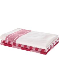 Geschirrtuch OTTO HOME "Ravven", rot, B:50cm L:65cm, 100% Baumwolle, Geschirrt&uuml;cher, Geschirrtuch, 100 % Baumwolle, 65 &times; 50 cm, 3er-Set, Farbauswahl, Karo, Streifen