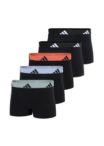 Trunk adidas Sportswear "Active Flex Cotton", Herren, Gr. M, schwarz (908, sonstiges), Single Jersey, Obermaterial: 95% Baumwolle, 5% Elasthan, k&ouml;rpernah, Unterhosen Trunk, Multipack, elastisch, Logo-Bund, ohne Eingriff
