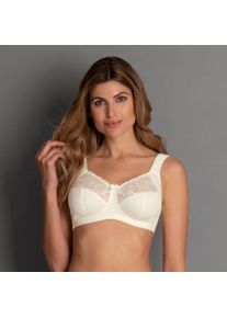 Entlastungs-BH ANITA SINCE 1886 "Lucia", Damen, Gr. 105, Cup E, wei&szlig; (crystal), Obermaterial: 46% Polyester, 43% Polyamid, 11% Elasthan, BHs Entlastungs-BH, Bl&uuml;tenoptik, T&uuml;llstickerei, breite Tr&auml;ger, viergeteiltes Cup, feminin