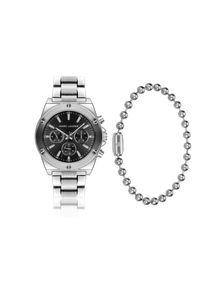 Quarzuhr MARC LAUDER "SMC9-1", silber, Armbanduhren, Herren, Quarzuhr