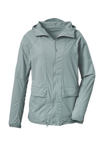 Funktionsjacke Killtec "KOS 166 WMN JCKT", Damen, Gr. 42, graugr&uuml;n, Obermaterial: 88% Polyamid, 8% Elasthan, 4% Polyester, Jacken Funktionsjacke, Wasserabweisende, atmungsaktive Damenjacke mit Kapuze