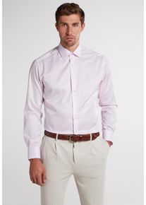 Langarmhemd Eterna "MODERN FIT", Herren, Gr. 45, Normalgr&ouml;&szlig;en, rosa, Twill, 100% Baumwolle, tailliert, Manschette, Hemden Langarmhemd, NON IRON (b&uuml;gelfrei)